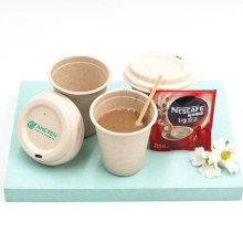 Biodegradable disposable sugarcane bagasse dessert cup  with lid